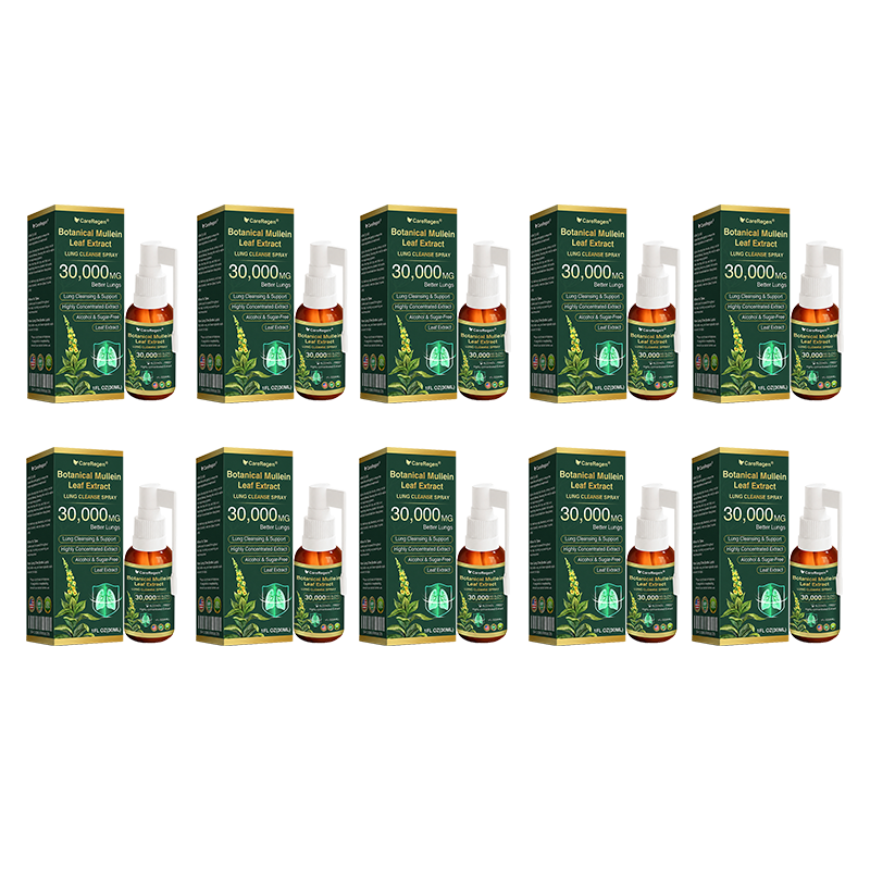 🫁⚡✅Official Store:CareRegen® Botanical Mullein Leaf Extract Lung Cleanse Spray(🫁Directly acts on COPD, asthma, chronic bronchitis (CB), respiratory infections, lung cancer, sinusitis, and other conditions🫁)🌞