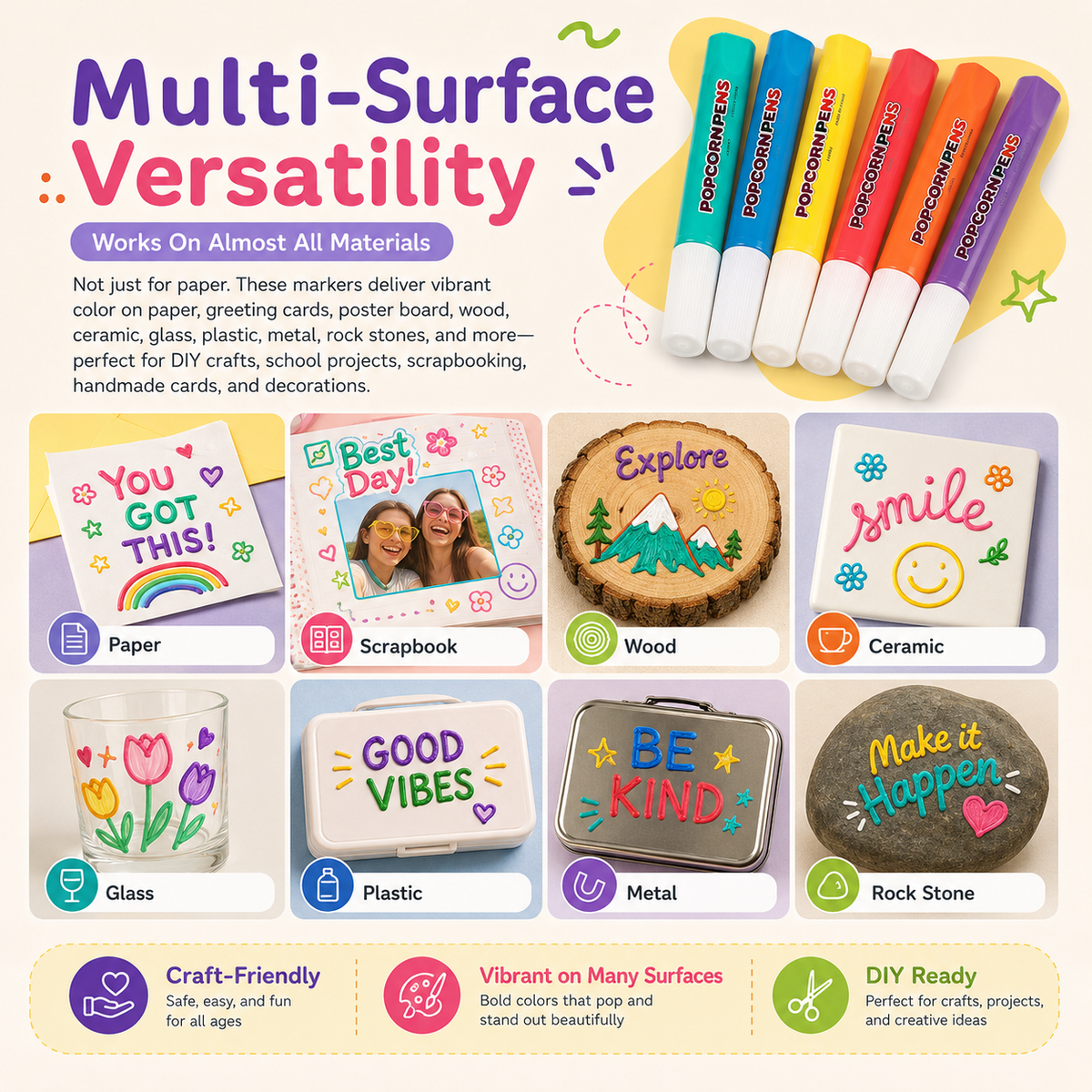 🧨 3D Puffy Magic Markers – Draw, Heat & Watch Your Art Puff Up🎁