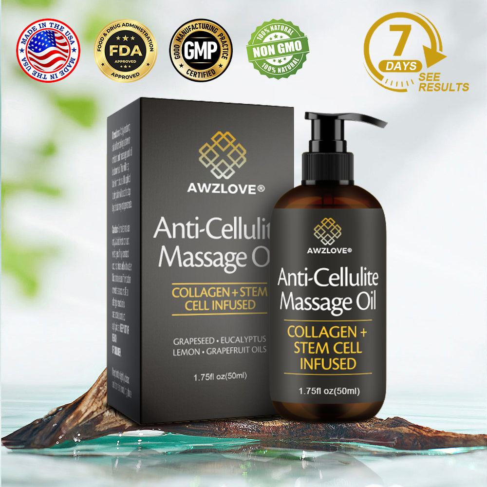 Awzlove® Luxurious Collagen & Stem Cell Anti-Cellulite Massage Oil🎉 (🔥70% Off for a Limited Time!)