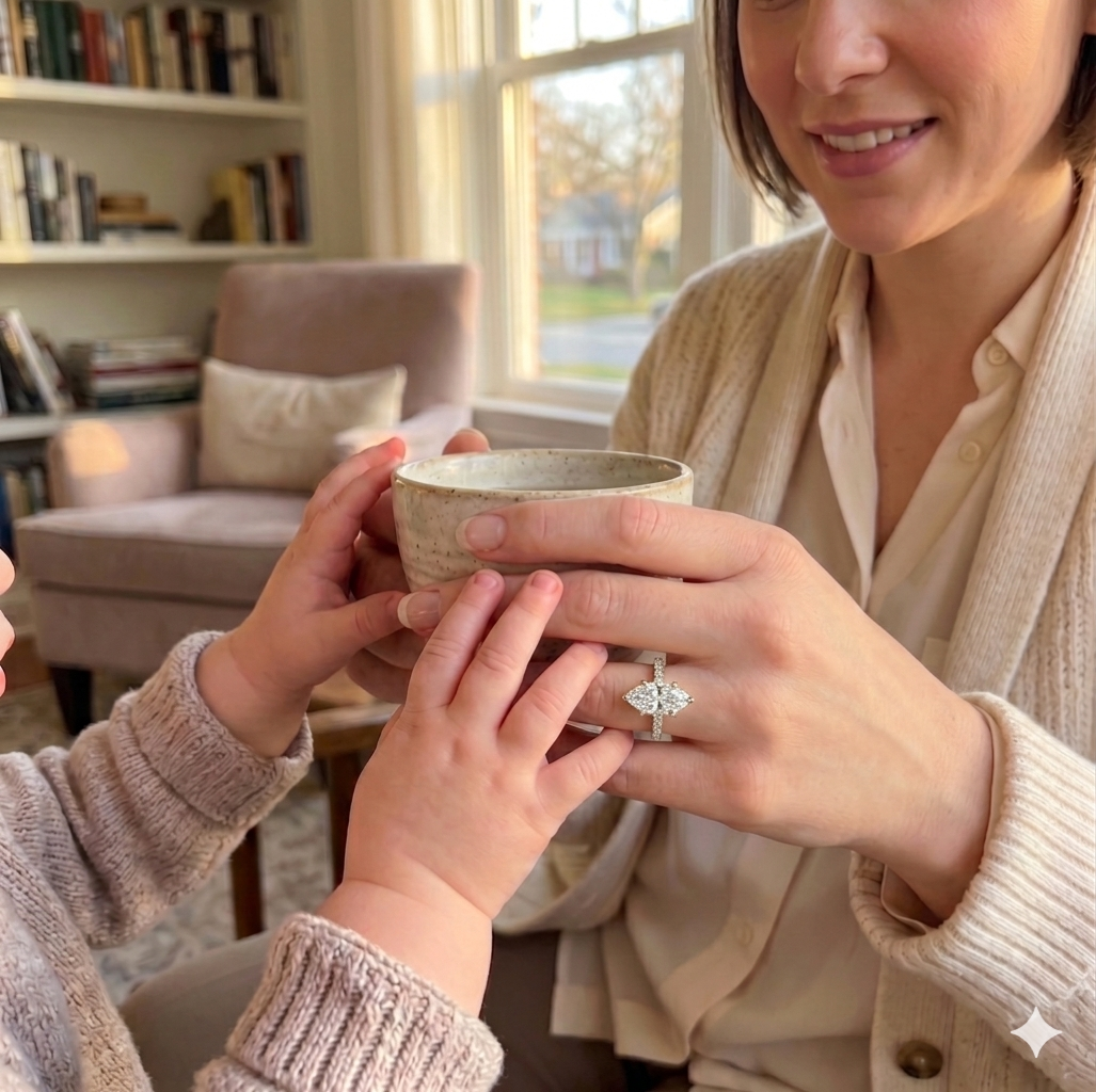 🔥 90% OFF TODAY: Yellow Gold Marquise-Cut Diamond Ring — Stop Saving Your Radiance for "Someday" — Own the Luxury You Deserve, Right Now 💎