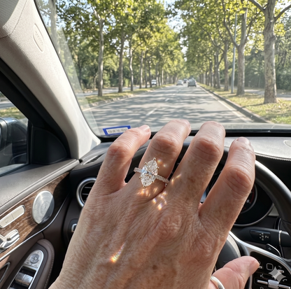 🔥 90% OFF TODAY: Yellow Gold Marquise-Cut Diamond Ring — Stop Saving Your Radiance for "Someday" — Own the Luxury You Deserve, Right Now 💎
