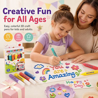 🧨 3D Puffy Magic Markers – Draw, Heat & Watch Your Art Puff Up🎁