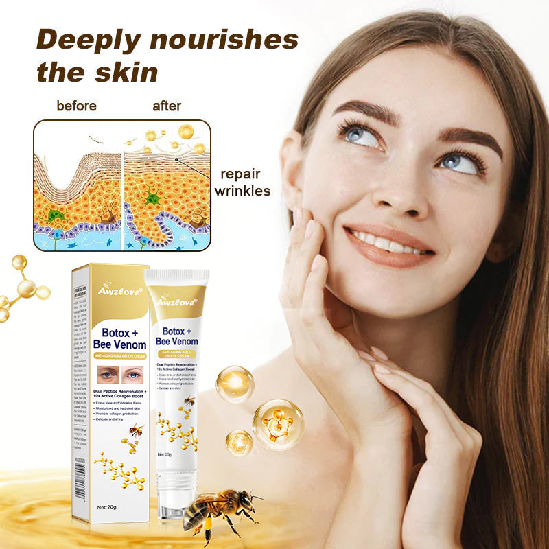 Made and shipped from the US✅--Awzlove® Botox Bee Venom Wrinkle Removal Roll-On Cream-Last Day Promotion 70% OFF 🔥