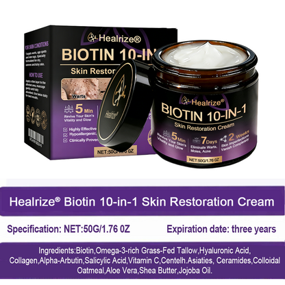 Made and Shipped from UK ✨Healrize® Biotin 10-in-1 Skin Restoration Cream 🍀