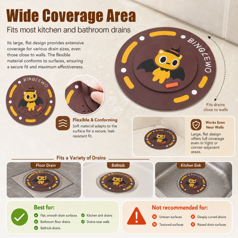 🔥BUY 1 GET 1 FREE🔥Anti-Clog & Odor-Proof Drain Cover