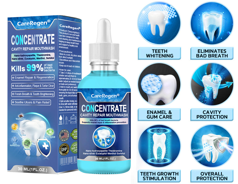 Official Store：🏆CareRegen® CONCENTRATE REPAIR MOUTHWASH(Dentist recommended)(Flying Off the Shelves: 100,000 Bottles Sold!)🎀