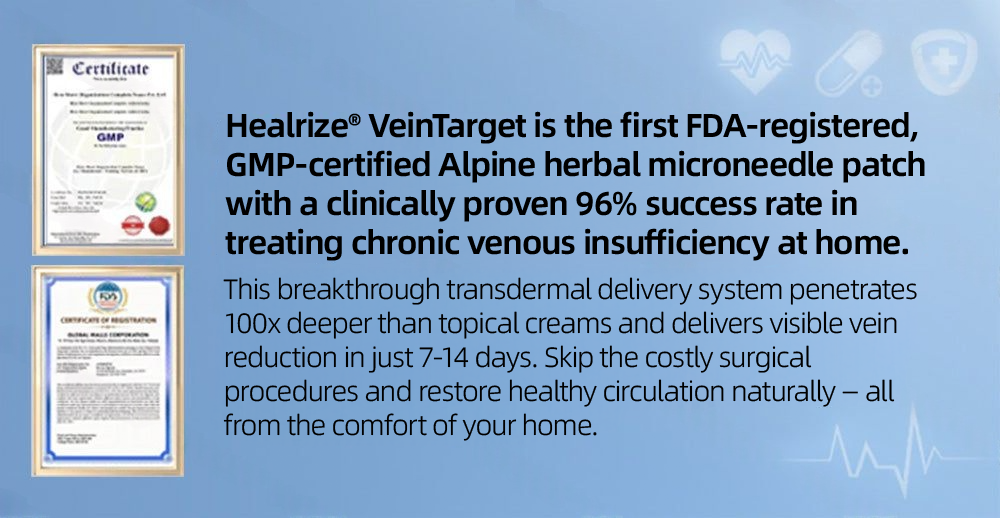 🇺🇸👨‍⚕️👍✅Healrize® VeinTarget Microneedle Patch⚡Instant Relief, Long-Term Results🎁