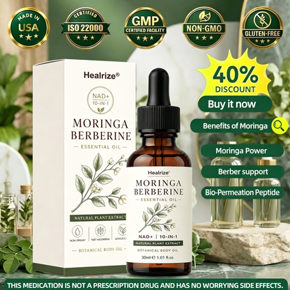 𝑶𝒇𝒇𝒊𝒄𝒊𝒂𝒍 𝑺𝒕𝒐𝒓𝒆  | 👩‍⚕️ Healrize® 10-IN-1 Moringa * Berberine * NAD+ Essential Oil  (𝐎𝐧𝐜𝐞 𝐃𝐚𝐢𝐥𝐲, 𝐯𝐢𝐬𝐢𝐛𝐥𝐞 𝐜𝐡𝐚𝐧𝐠𝐞𝐬 𝐢𝐧 𝟕 𝐝𝐚𝐲𝐬） F𝐨r 𝐎𝐛𝐞𝐬𝐢𝐭𝐲, 𝐋o𝐨s𝐞 𝐒k𝐢n, 𝐃𝐢𝐚𝐛𝐞𝐭𝐞𝐬, 𝐒𝐥𝐞𝐞𝐩 𝐀𝐩𝐧𝐞𝐚, 𝐀𝐧𝐝 𝐉𝐨𝐢𝐧𝐭 𝐈𝐬𝐬𝐮𝐞𝐬🎁