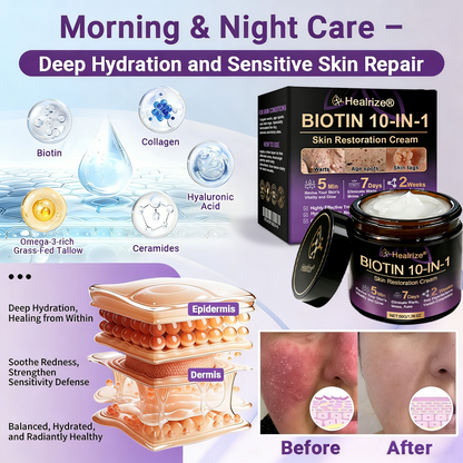 Made and Shipped from UK ✨Healrize® Biotin 10-in-1 Skin Restoration Cream 🍀