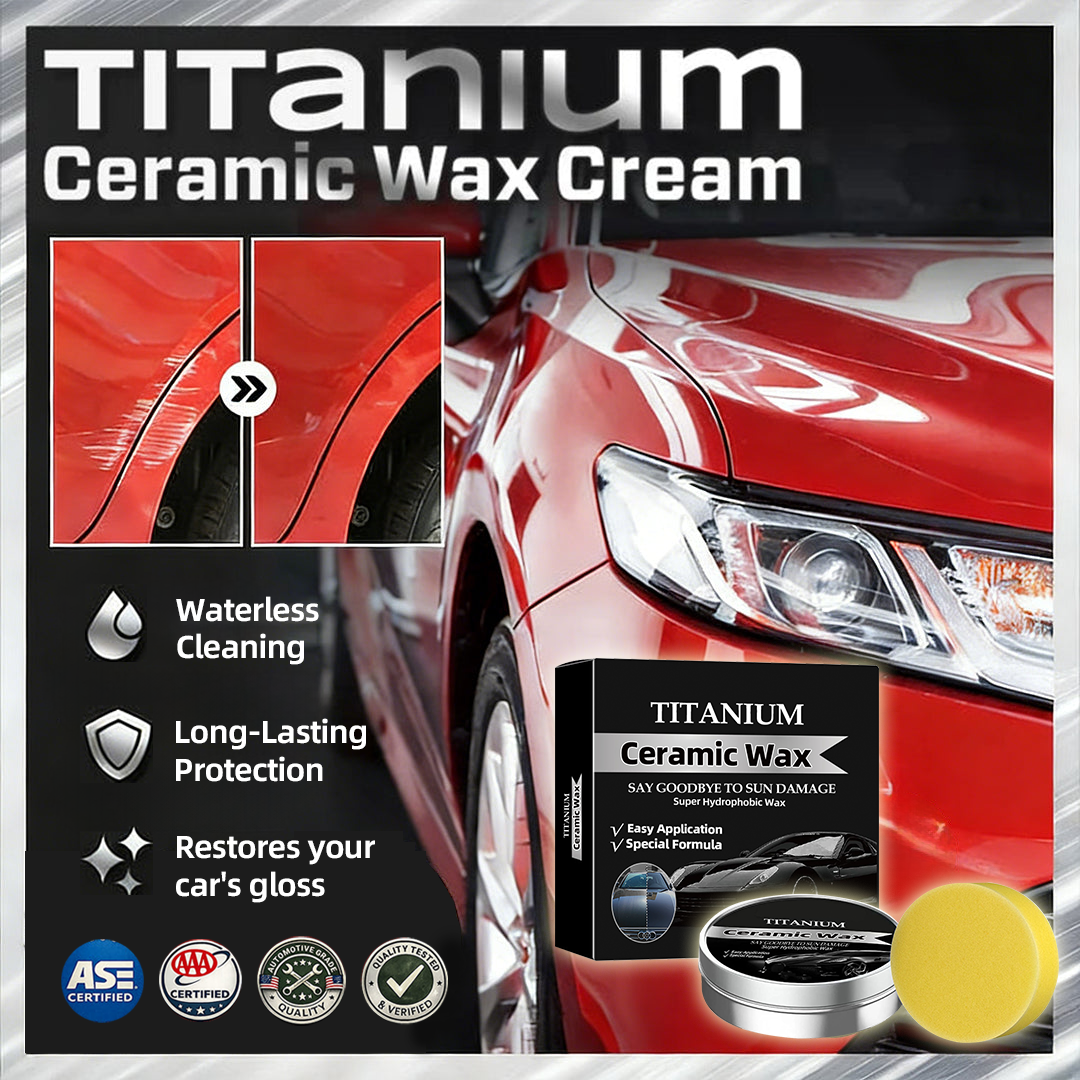 Final Day: 49% OFF - Titanium Ceramic Wax Cream for Ultimate Car Protection