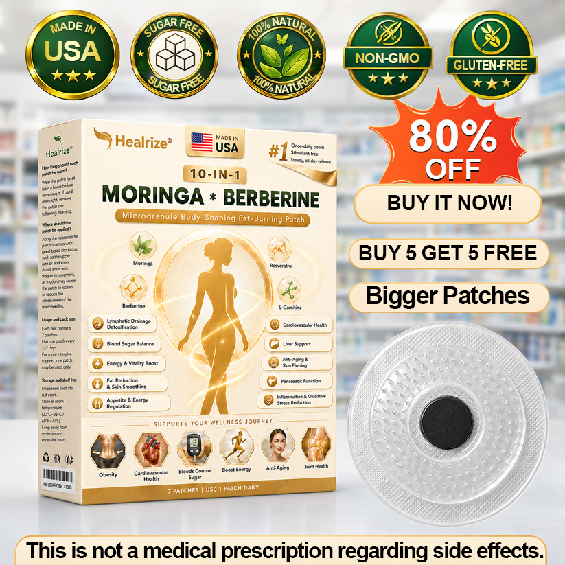 𝑶𝒇𝒇𝒊𝒄𝒊𝒂𝒍 𝑺𝒕𝒐𝒓𝒆  | 👩‍⚕️ H𝐞a𝐥r𝐢z𝐞®Moringa Berberine 10-in-1 Microgranule Body-Shaping Fat-Burning Patch(𝐎𝐧𝐜𝐞 𝐃𝐚𝐢𝐥𝐲, 𝐯𝐢𝐬𝐢𝐛𝐥𝐞 𝐜𝐡𝐚𝐧𝐠𝐞𝐬 𝐢𝐧 𝟕 𝐝𝐚𝐲𝐬） F𝐨r 𝐎𝐛𝐞𝐬𝐢𝐭𝐲, 𝐋o𝐨s𝐞 𝐒k𝐢n, 𝐃𝐢𝐚𝐛𝐞𝐭𝐞𝐬, 𝐒𝐥𝐞𝐞𝐩 𝐀𝐩𝐧𝐞𝐚, 𝐀𝐧𝐝 𝐉𝐨𝐢𝐧𝐭 𝐈𝐬𝐬𝐮𝐞𝐬🎀