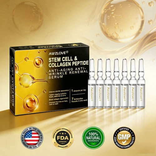 Officially Authorised Exclusive Edition | Awzlove® STEM CELL & COLLAGEN PEPTIDE RENEWAL SERUM (Lift & Firm Sagging Skin & Reduce Wrinkle Formation) 🎁