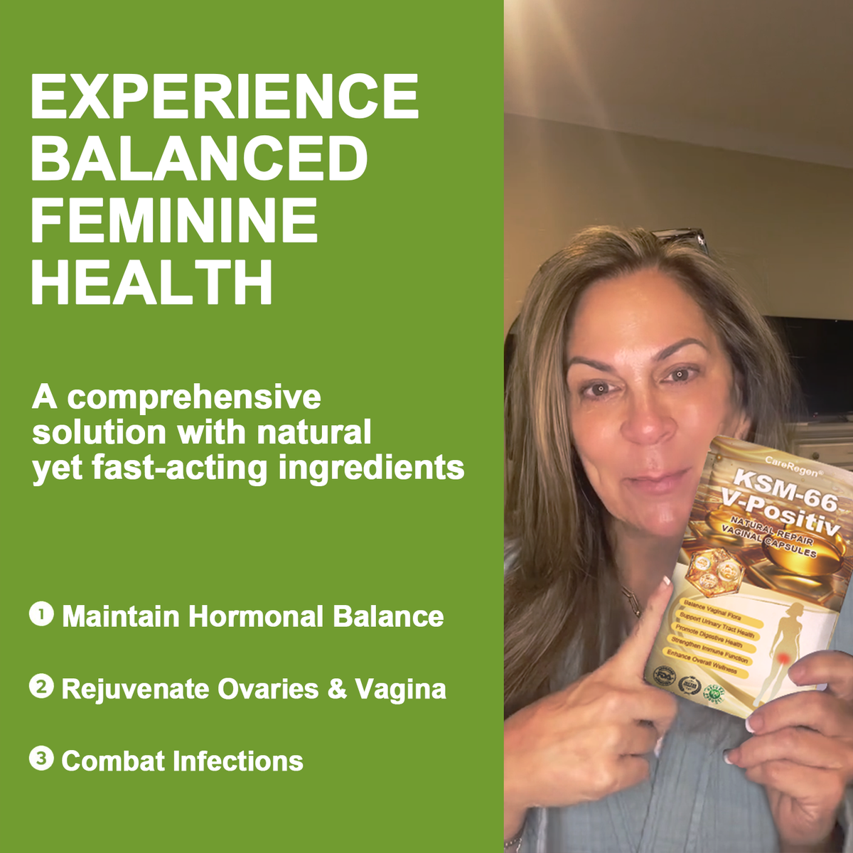 C𝐚𝐫𝐞𝐠𝐞𝐧® 𝐤𝐬𝐦-𝟔𝟔 & 𝐯-𝐩𝐨𝐬𝐢𝐭𝐢𝐯 𝐍𝐚𝐭𝐮𝐫𝐚𝐥 𝐑𝐞𝐩𝐚𝐢𝐫 𝐕𝐚𝐠𝐢𝐧𝐚𝐥 𝐂𝐚𝐩𝐬𝐮𝐥𝐞𝐬