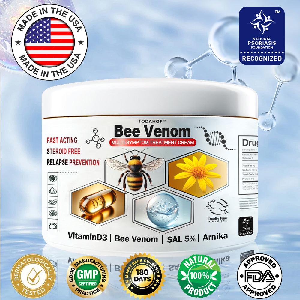 TODAHOF™ Bee Venom Multi-Symptom Skin Treatment Cream (👨‍⚕NPF RECOMMENDS)
