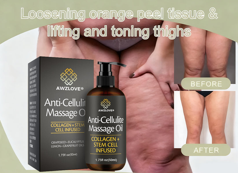 Awzlove® Luxurious Collagen & Stem Cell Anti-Cellulite Massage Oil🎉 (🔥70% Off for a Limited Time!)