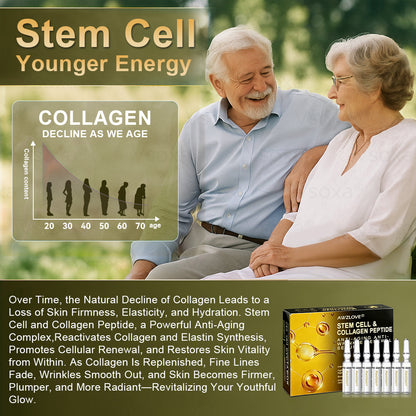 Officially Authorised Exclusive Edition | Awzlove® STEM CELL & COLLAGEN PEPTIDE RENEWAL SERUM (Lift & Firm Sagging Skin & Reduce Wrinkle Formation) 🎁
