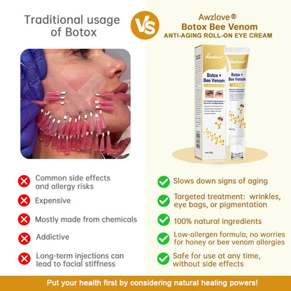 Made and shipped from the US✅--Awzlove® Botox Bee Venom Wrinkle Removal Roll-On Cream-Last Day Promotion 70% OFF 🔥