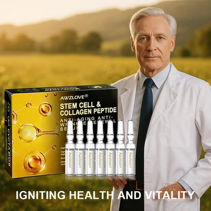 Officially Authorised Exclusive Edition | Awzlove® STEM CELL & COLLAGEN PEPTIDE RENEWAL SERUM (Lift & Firm Sagging Skin & Reduce Wrinkle Formation) 🎁