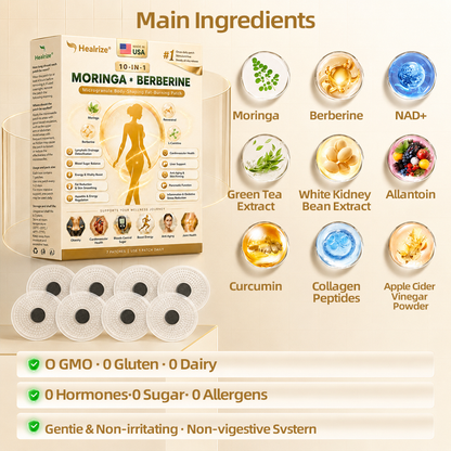 𝑶𝒇𝒇𝒊𝒄𝒊𝒂𝒍 𝑺𝒕𝒐𝒓𝒆  | 👩‍⚕️ H𝐞a𝐥r𝐢z𝐞®Moringa Berberine 10-in-1 Microgranule Body-Shaping Fat-Burning Patch(𝐎𝐧𝐜𝐞 𝐃𝐚𝐢𝐥𝐲, 𝐯𝐢𝐬𝐢𝐛𝐥𝐞 𝐜𝐡𝐚𝐧𝐠𝐞𝐬 𝐢𝐧 𝟕 𝐝𝐚𝐲𝐬） F𝐨r 𝐎𝐛𝐞𝐬𝐢𝐭𝐲, 𝐋o𝐨s𝐞 𝐒k𝐢n, 𝐃𝐢𝐚𝐛𝐞𝐭𝐞𝐬, 𝐒𝐥𝐞𝐞𝐩 𝐀𝐩𝐧𝐞𝐚, 𝐀𝐧𝐝 𝐉𝐨𝐢𝐧𝐭 𝐈𝐬𝐬𝐮𝐞𝐬🎀