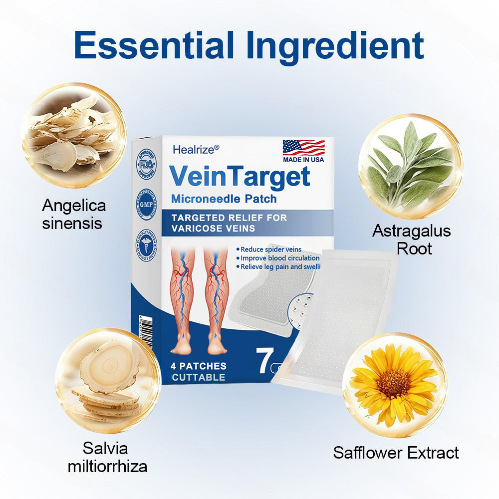 🇺🇸👨‍⚕️👍✅Healrize® VeinTarget Microneedle Patch⚡Instant Relief, Long-Term Results🎁