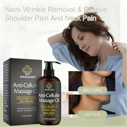 Awzlove® Luxurious Collagen & Stem Cell Anti-Cellulite Massage Oil🎉 (🔥70% Off for a Limited Time!)