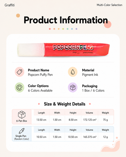 🧨 3D Puffy Magic Markers – Draw, Heat & Watch Your Art Puff Up🎁
