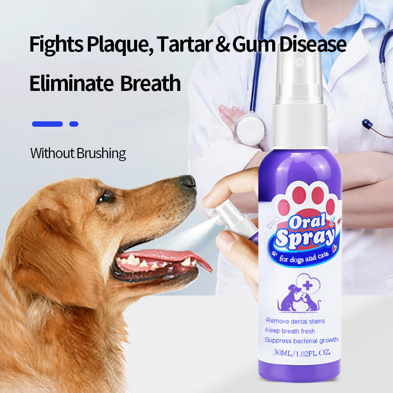 Healrize® Teeth Cleaning Spray for Dogs & Cats, Eliminate Bad Breath, Targets Tartar & Plaque, Without Brushing🌞