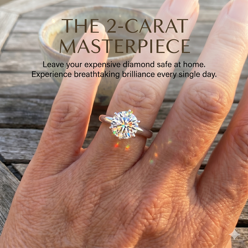 🔥Today Only: 90% OFF! Eternal "Past, Present & Future" 2-Carat Moissanite Ring (Adjustable Fit)