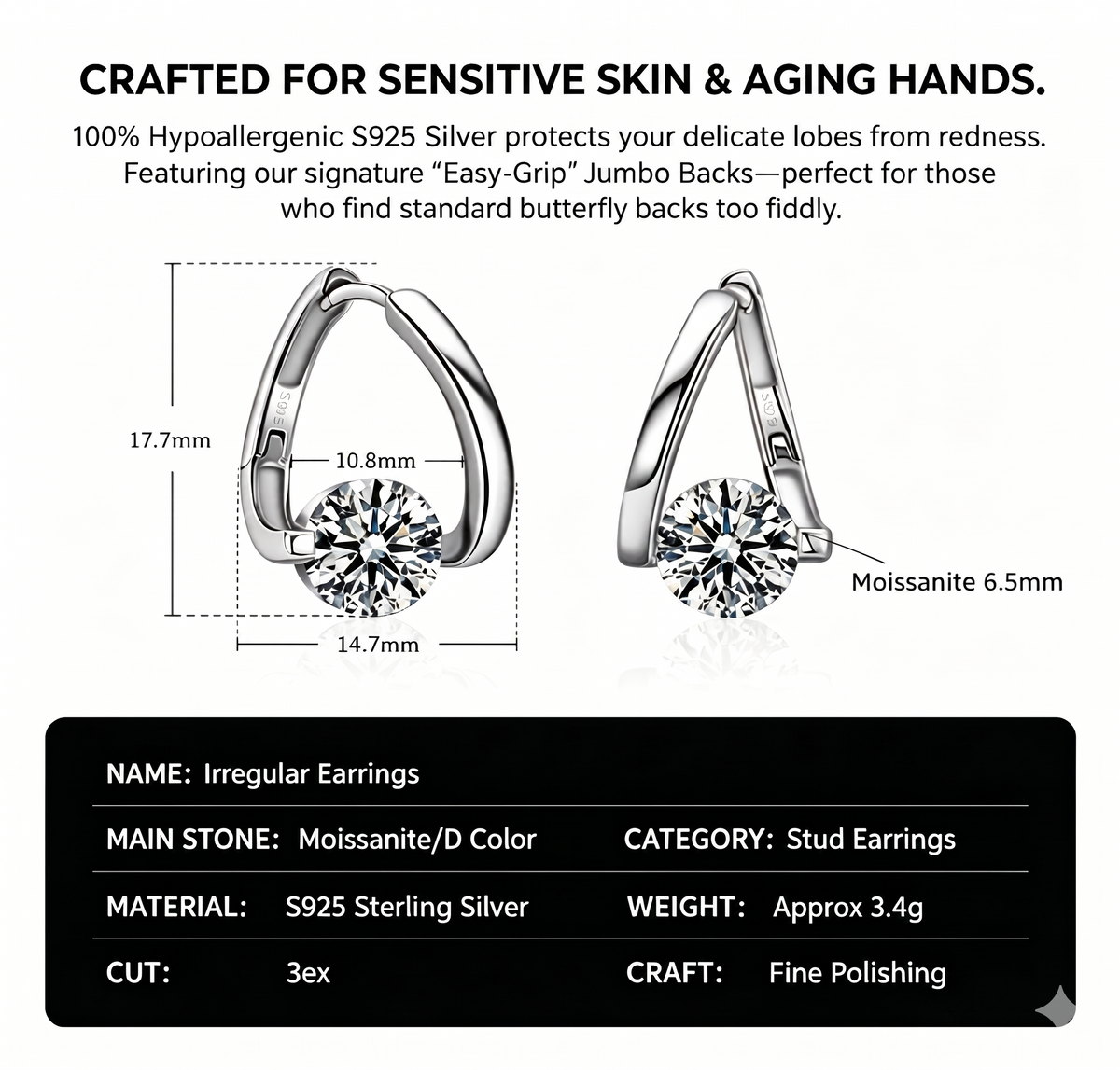 🔥 90% OFF TODAY: Timeless Radiance Earrings – The Elegant Sparkle You Deserve ✨