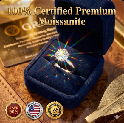 🔥Today Only: 90% OFF! Eternal "Past, Present & Future" 2-Carat Moissanite Ring (Adjustable Fit)