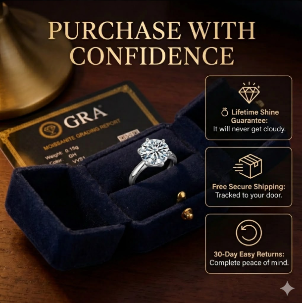 🔥Today Only: 90% OFF! Eternal "Past, Present & Future" 2-Carat Moissanite Ring (Adjustable Fit)
