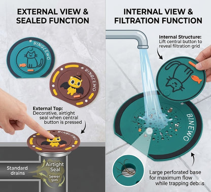 🔥BUY 1 GET 1 FREE🔥Anti-Clog & Odor-Proof Drain Cover