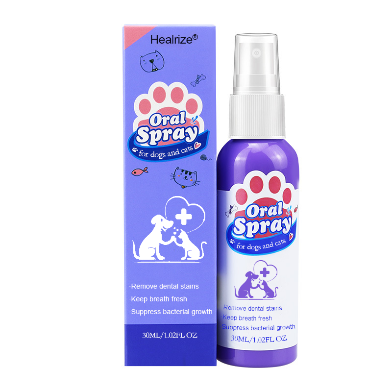 Healrize® Teeth Cleaning Spray for Dogs & Cats, Eliminate Bad Breath, Targets Tartar & Plaque, Without Brushing🌞
